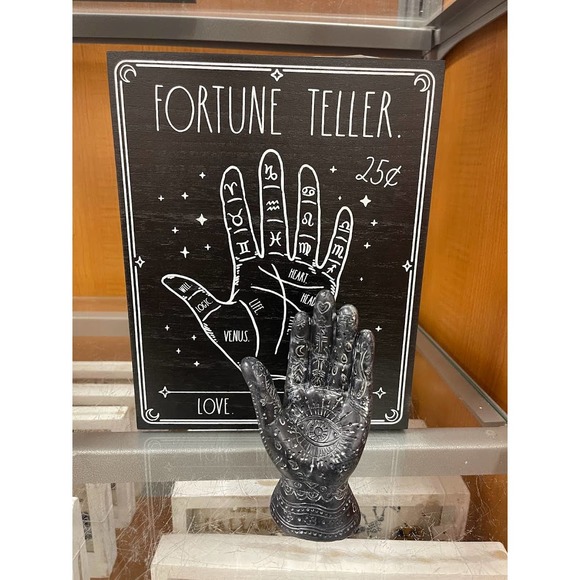 🆕Hamsa palmistry & divination hand Decorative Palmistry Hand as decoration home - Picture 1 of 5